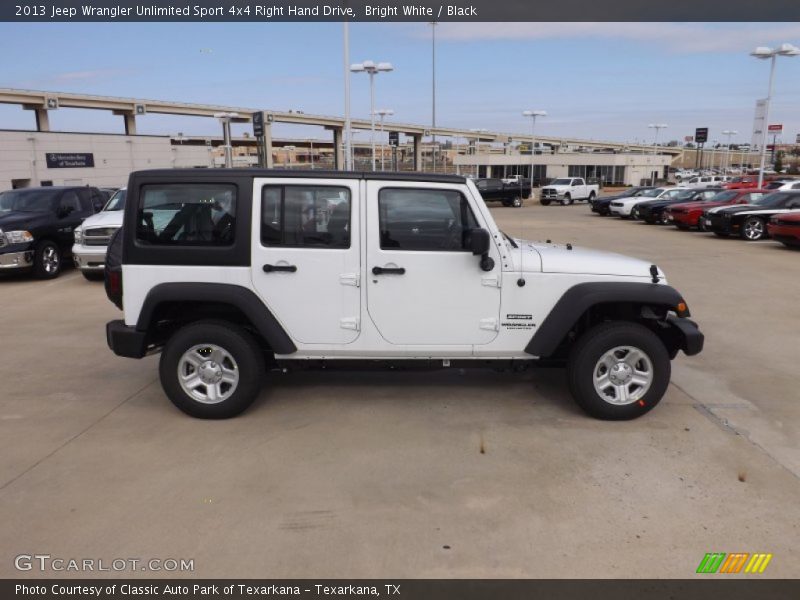  2013 Wrangler Unlimited Sport 4x4 Right Hand Drive Bright White