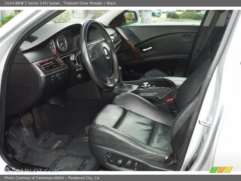  2004 5 Series 545i Sedan Black Interior