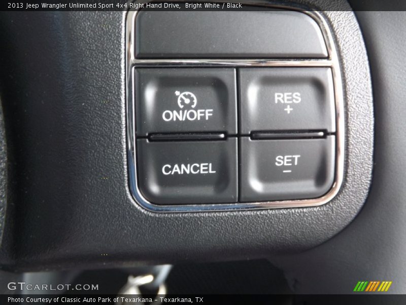 Bright White / Black 2013 Jeep Wrangler Unlimited Sport 4x4 Right Hand Drive