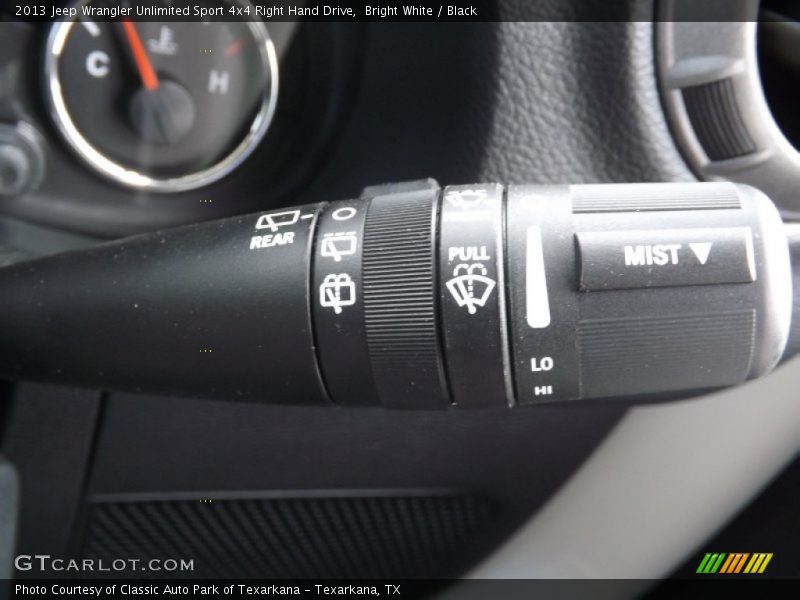 Controls of 2013 Wrangler Unlimited Sport 4x4 Right Hand Drive