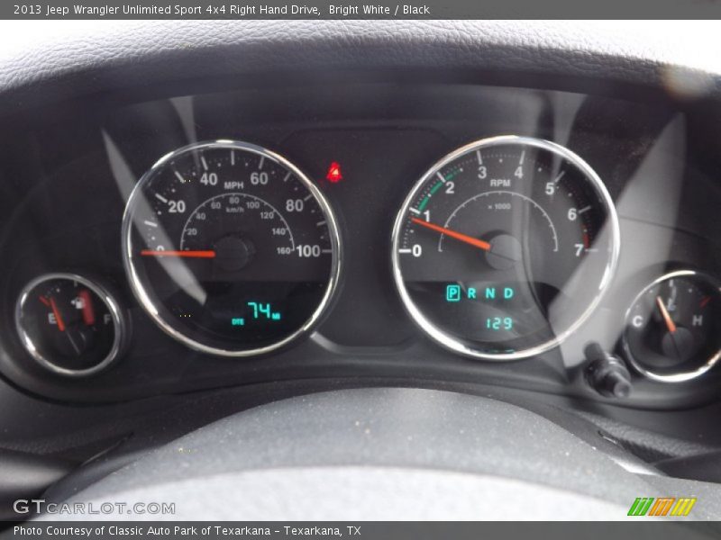  2013 Wrangler Unlimited Sport 4x4 Right Hand Drive Sport 4x4 Right Hand Drive Gauges