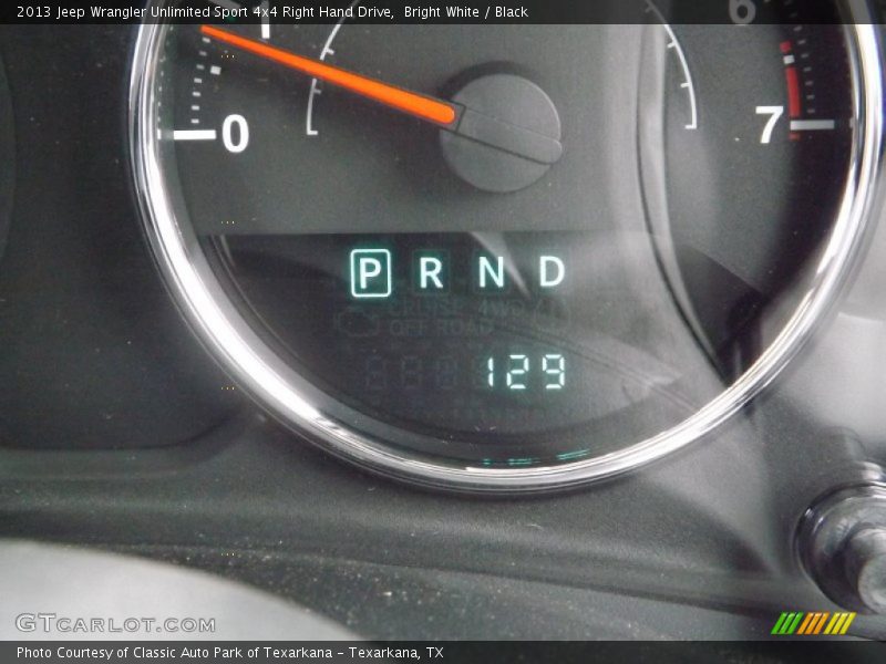 Bright White / Black 2013 Jeep Wrangler Unlimited Sport 4x4 Right Hand Drive