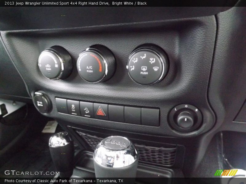 Controls of 2013 Wrangler Unlimited Sport 4x4 Right Hand Drive