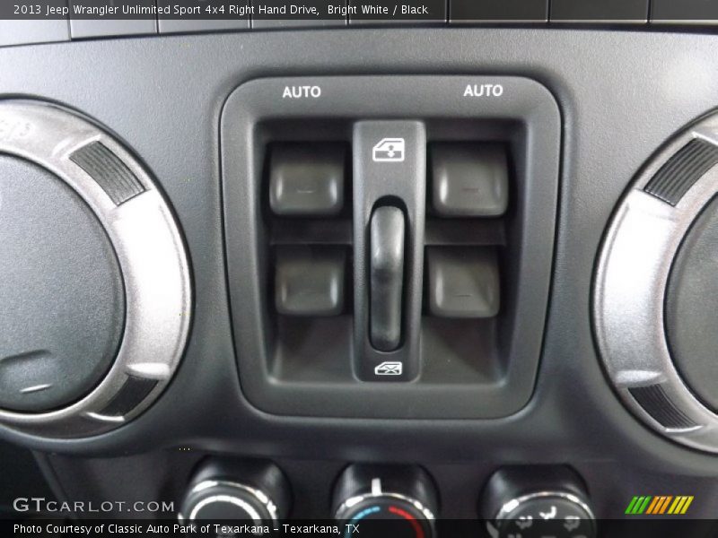 Controls of 2013 Wrangler Unlimited Sport 4x4 Right Hand Drive