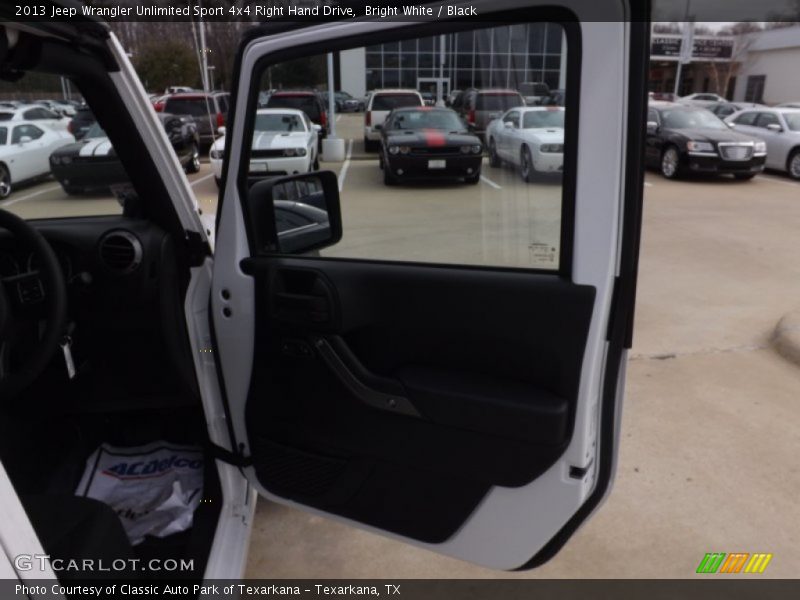 Bright White / Black 2013 Jeep Wrangler Unlimited Sport 4x4 Right Hand Drive