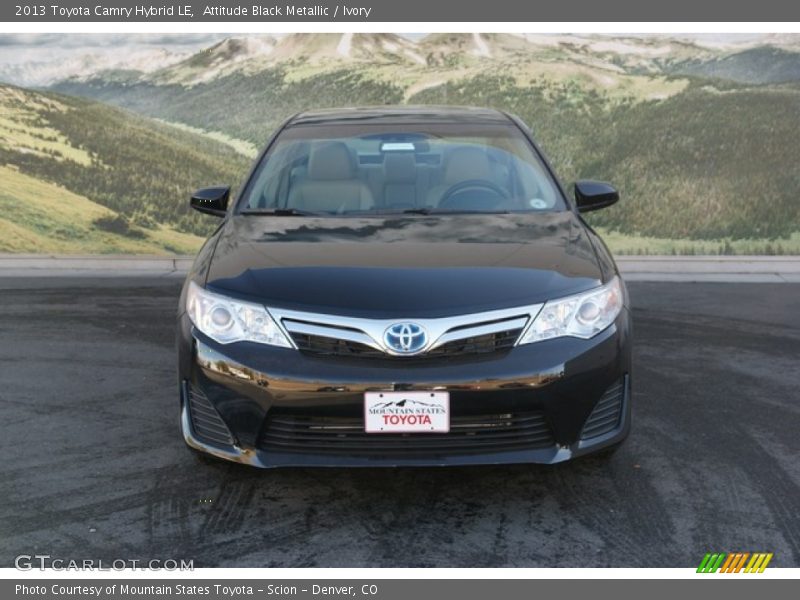 Attitude Black Metallic / Ivory 2013 Toyota Camry Hybrid LE