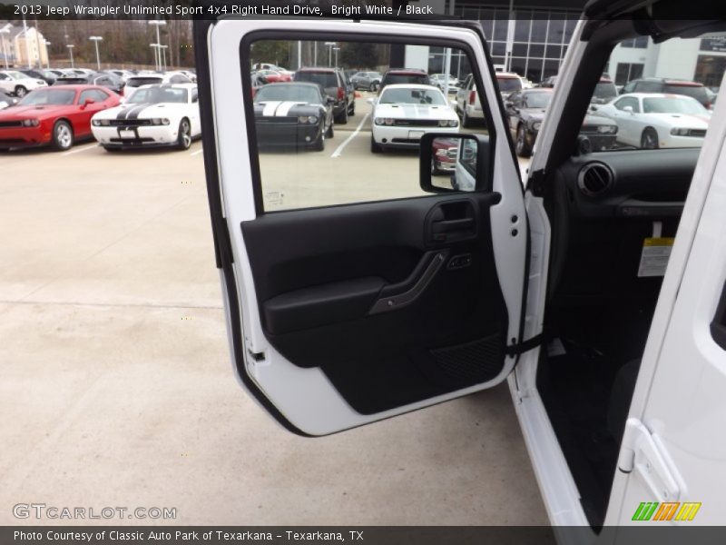 Bright White / Black 2013 Jeep Wrangler Unlimited Sport 4x4 Right Hand Drive
