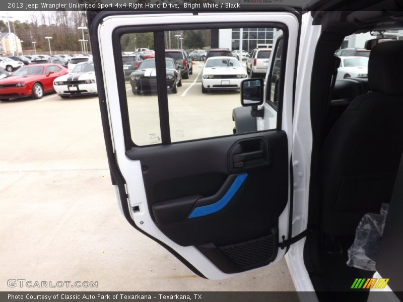 Bright White / Black 2013 Jeep Wrangler Unlimited Sport 4x4 Right Hand Drive