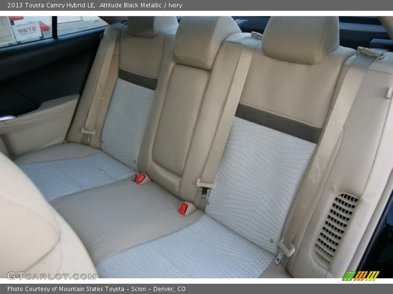 Rear Seat of 2013 Camry Hybrid LE