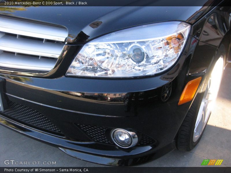 Black / Black 2010 Mercedes-Benz C 300 Sport