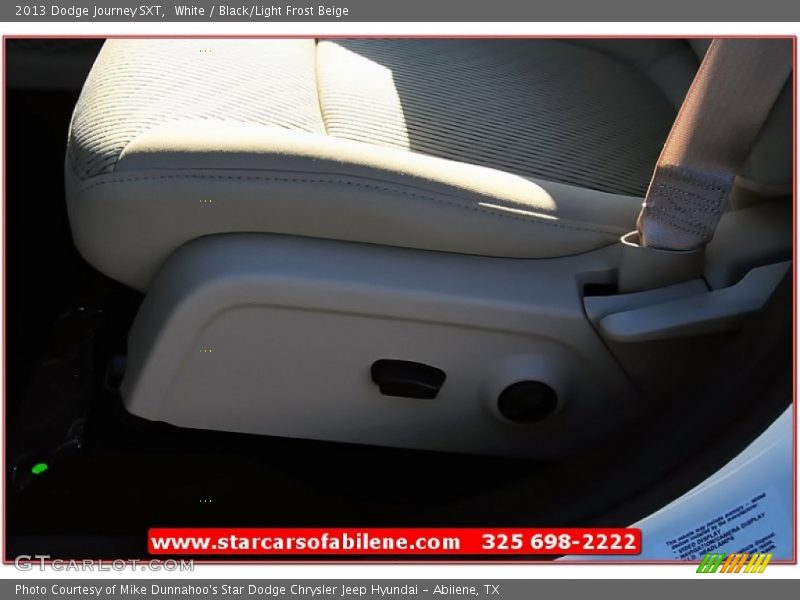 White / Black/Light Frost Beige 2013 Dodge Journey SXT