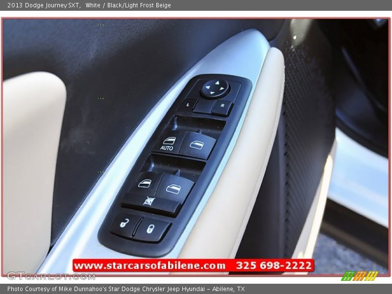 White / Black/Light Frost Beige 2013 Dodge Journey SXT