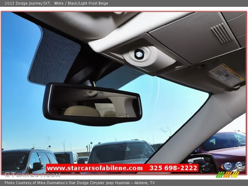 White / Black/Light Frost Beige 2013 Dodge Journey SXT