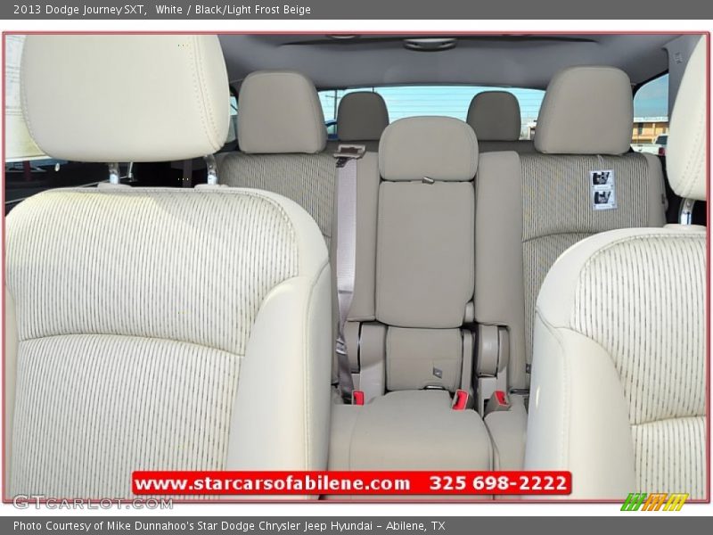 White / Black/Light Frost Beige 2013 Dodge Journey SXT