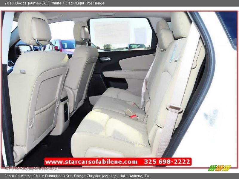 White / Black/Light Frost Beige 2013 Dodge Journey SXT