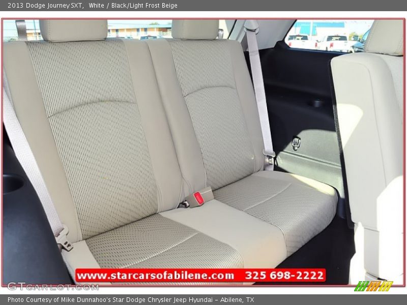 White / Black/Light Frost Beige 2013 Dodge Journey SXT