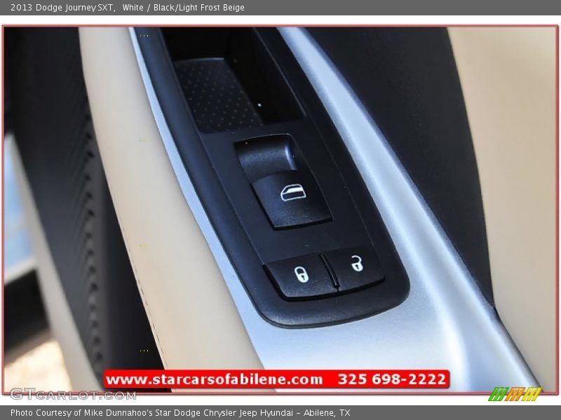 White / Black/Light Frost Beige 2013 Dodge Journey SXT