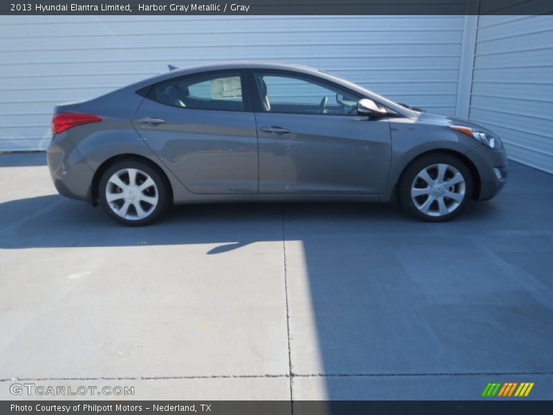 Harbor Gray Metallic / Gray 2013 Hyundai Elantra Limited