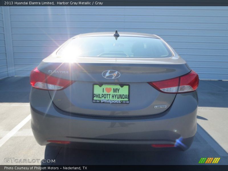 Harbor Gray Metallic / Gray 2013 Hyundai Elantra Limited