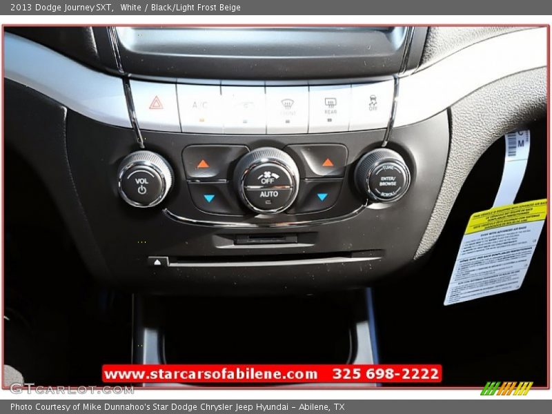 White / Black/Light Frost Beige 2013 Dodge Journey SXT
