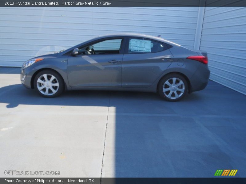 Harbor Gray Metallic / Gray 2013 Hyundai Elantra Limited