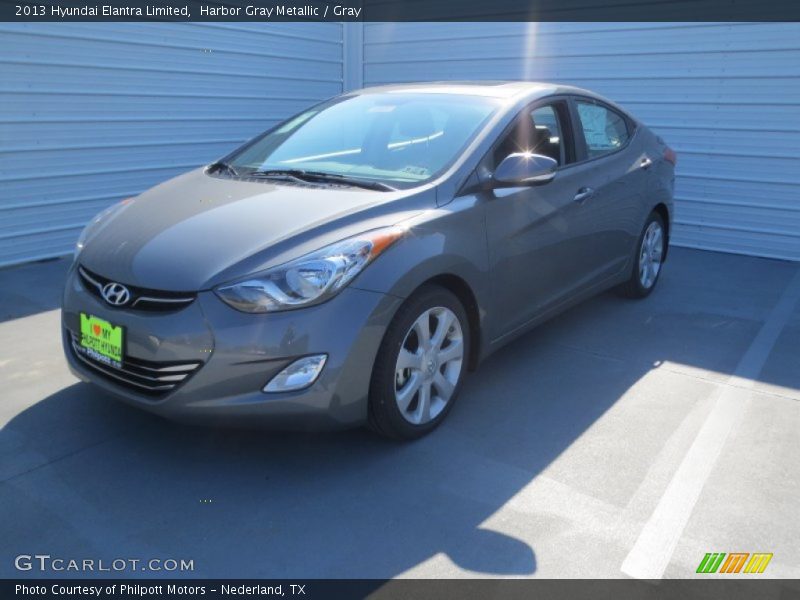 Harbor Gray Metallic / Gray 2013 Hyundai Elantra Limited