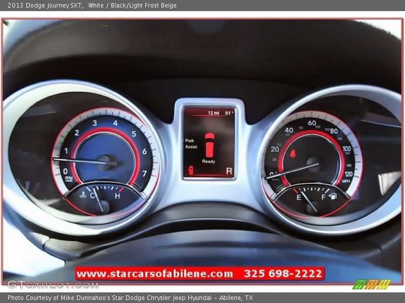 White / Black/Light Frost Beige 2013 Dodge Journey SXT