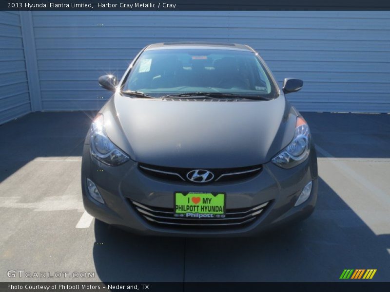 Harbor Gray Metallic / Gray 2013 Hyundai Elantra Limited