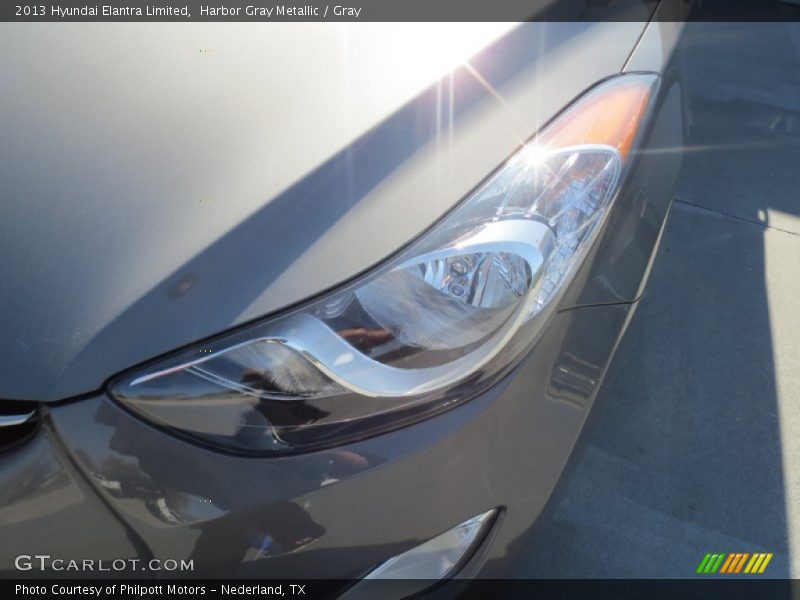 Harbor Gray Metallic / Gray 2013 Hyundai Elantra Limited