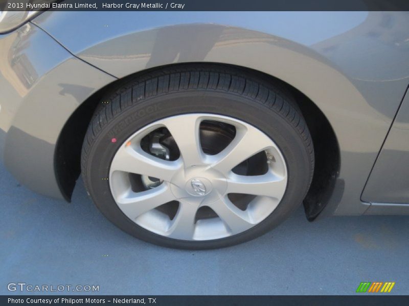 Harbor Gray Metallic / Gray 2013 Hyundai Elantra Limited