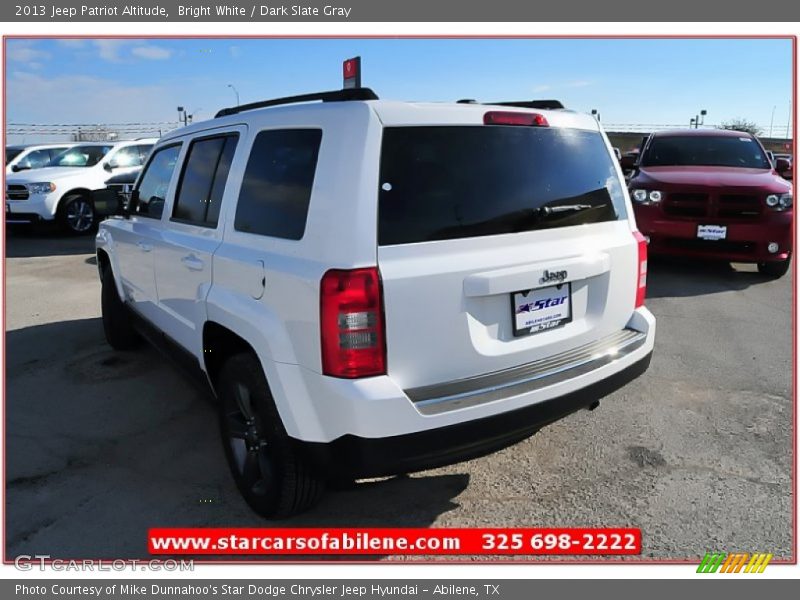 Bright White / Dark Slate Gray 2013 Jeep Patriot Altitude