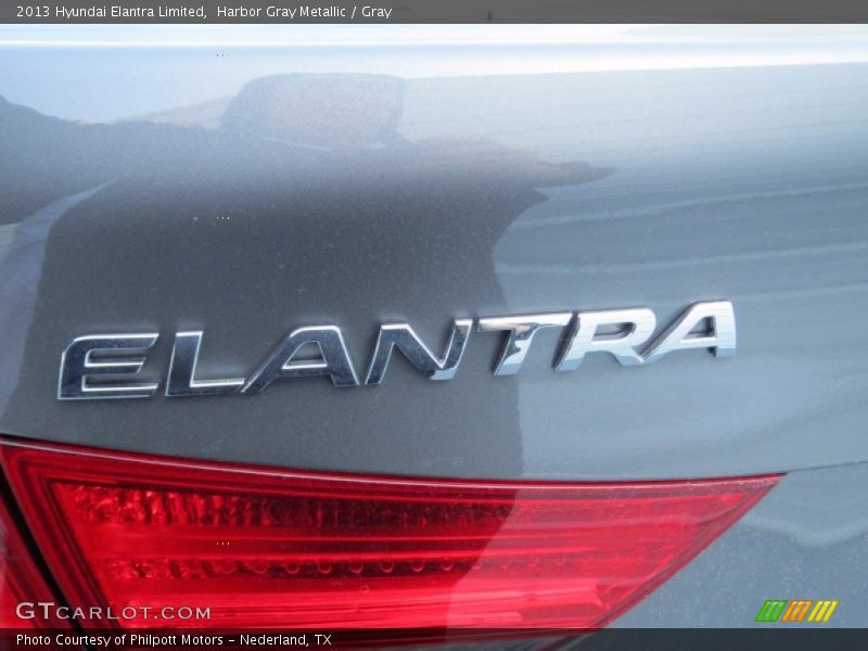 Harbor Gray Metallic / Gray 2013 Hyundai Elantra Limited