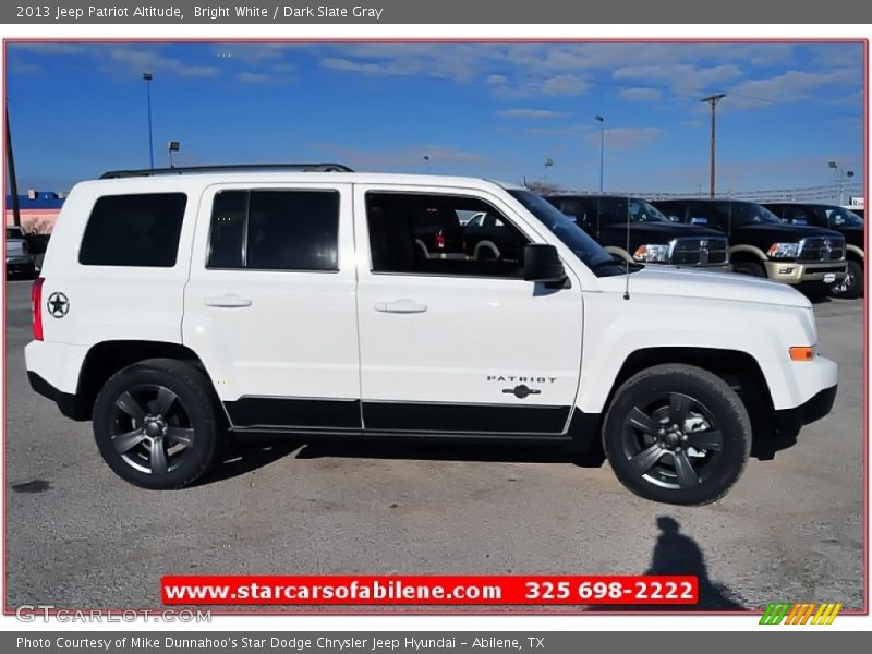 Bright White / Dark Slate Gray 2013 Jeep Patriot Altitude