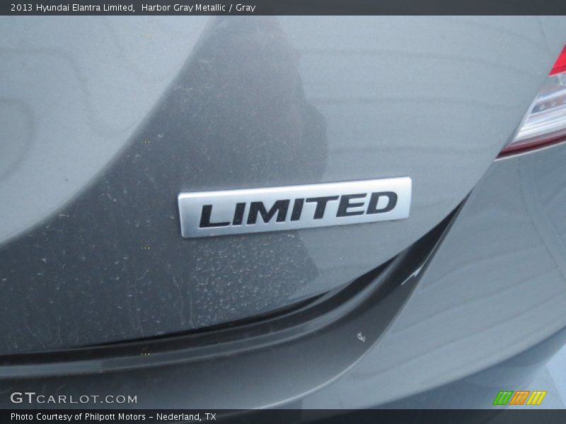 Harbor Gray Metallic / Gray 2013 Hyundai Elantra Limited