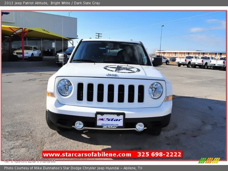 Bright White / Dark Slate Gray 2013 Jeep Patriot Altitude