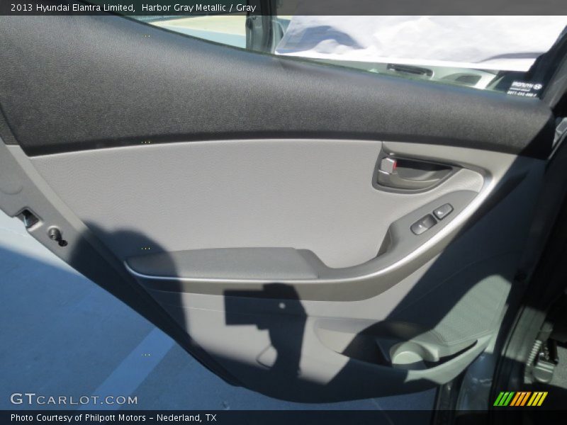 Harbor Gray Metallic / Gray 2013 Hyundai Elantra Limited