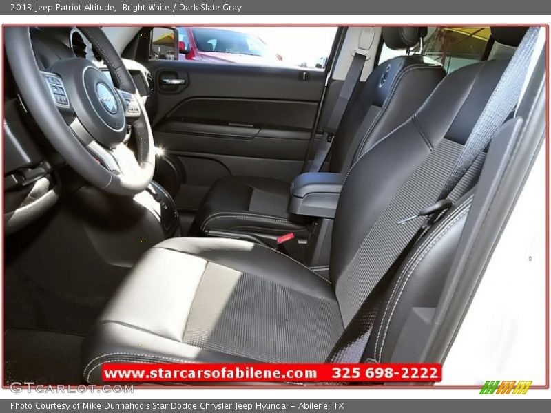 Bright White / Dark Slate Gray 2013 Jeep Patriot Altitude