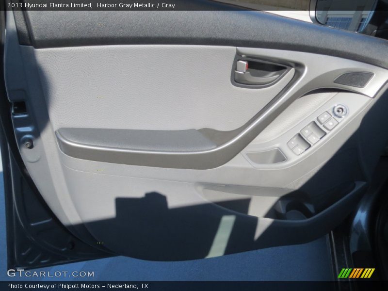 Harbor Gray Metallic / Gray 2013 Hyundai Elantra Limited