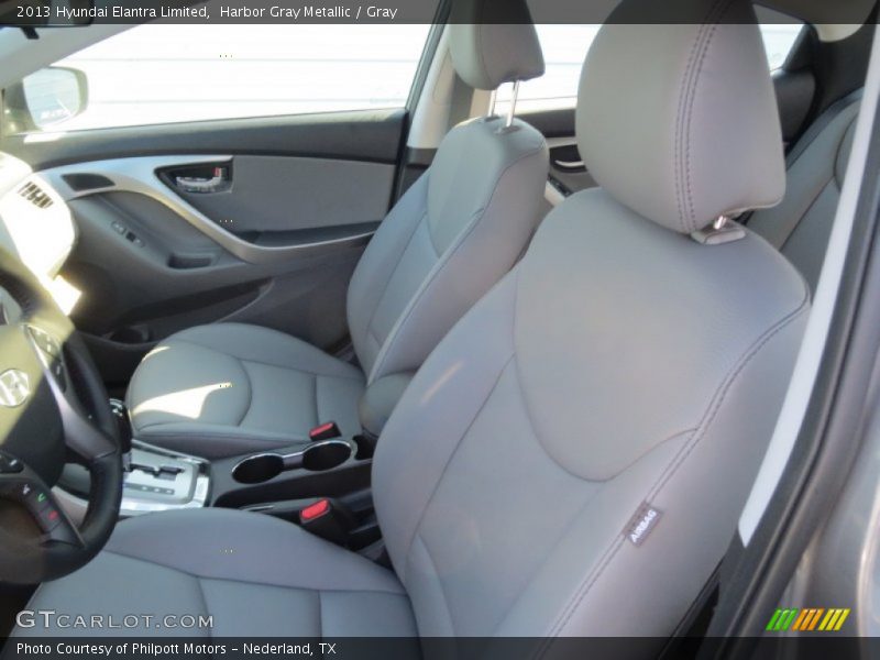 Harbor Gray Metallic / Gray 2013 Hyundai Elantra Limited