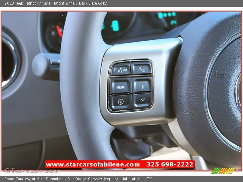 Bright White / Dark Slate Gray 2013 Jeep Patriot Altitude