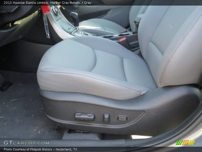 Harbor Gray Metallic / Gray 2013 Hyundai Elantra Limited