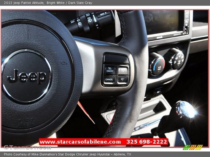 Bright White / Dark Slate Gray 2013 Jeep Patriot Altitude