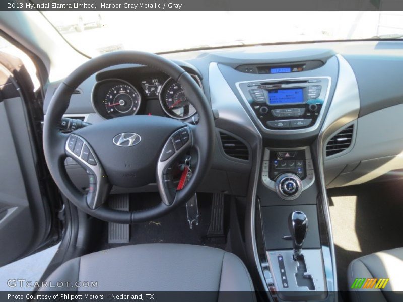 Harbor Gray Metallic / Gray 2013 Hyundai Elantra Limited