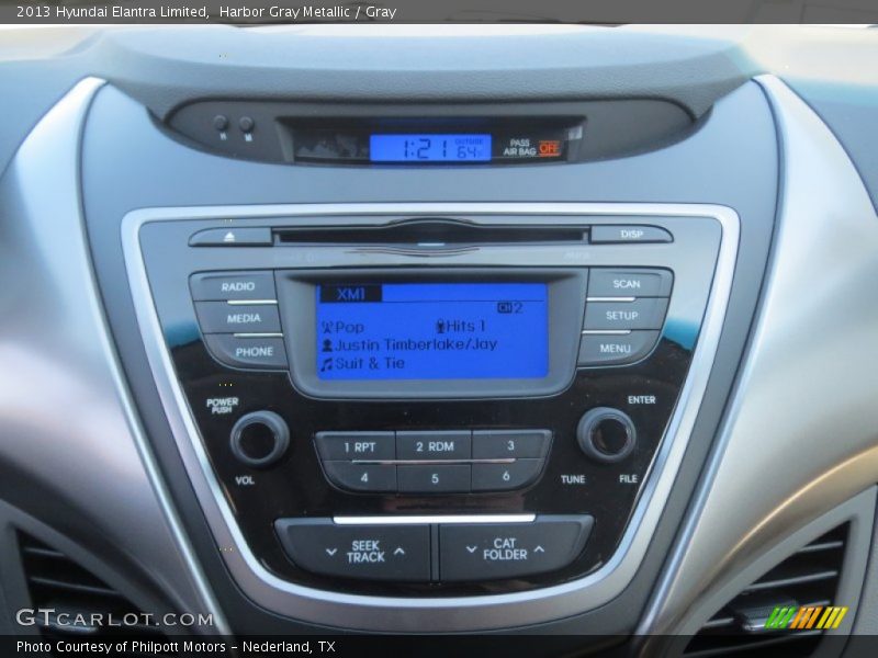 Harbor Gray Metallic / Gray 2013 Hyundai Elantra Limited