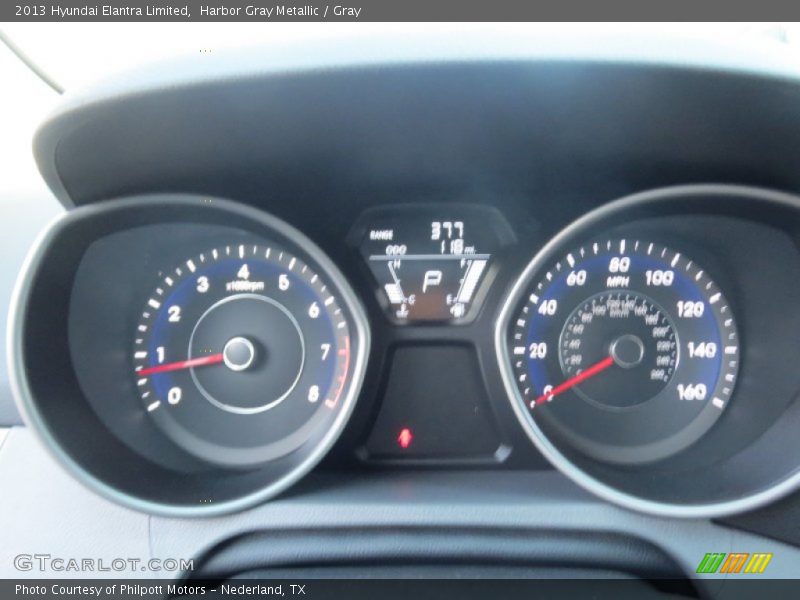 Harbor Gray Metallic / Gray 2013 Hyundai Elantra Limited