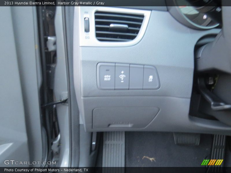 Harbor Gray Metallic / Gray 2013 Hyundai Elantra Limited