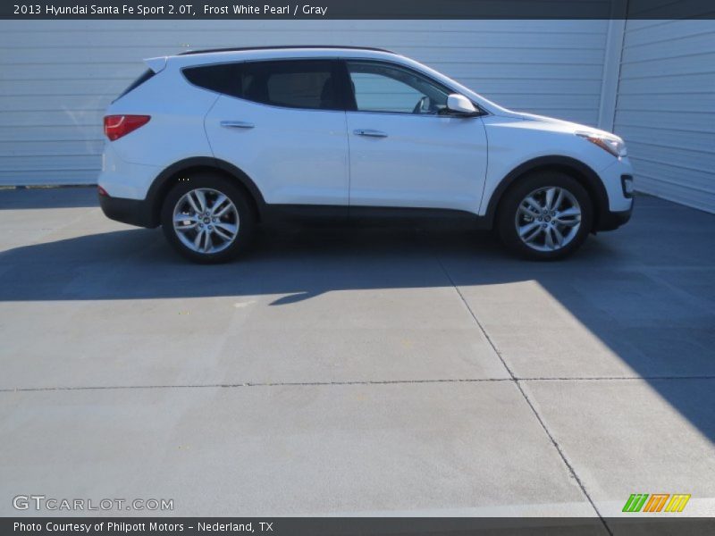 Frost White Pearl / Gray 2013 Hyundai Santa Fe Sport 2.0T