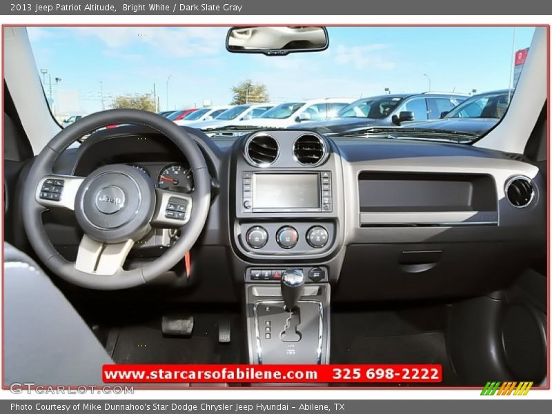 Bright White / Dark Slate Gray 2013 Jeep Patriot Altitude