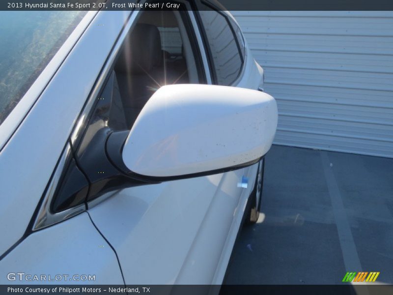 Frost White Pearl / Gray 2013 Hyundai Santa Fe Sport 2.0T
