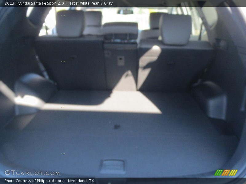 Frost White Pearl / Gray 2013 Hyundai Santa Fe Sport 2.0T